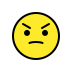 Angry face transparent PNG
