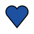 Blue heart transparent PNG