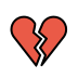 Broken heart transparent PNG