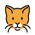 Cat face transparent PNG icon