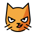 Cat with wry smile transparent PNG