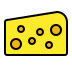 Cheese wedge transparent PNG