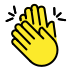 Clapping hands transparent PNG