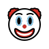 Clown face transparent PNG