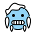 Cold face transparent PNG