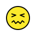 Confounded face transparent PNG