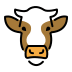 Cow face transparent PNG