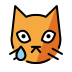 Crying cat transparent PNG
