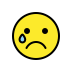 Crying face transparent PNG