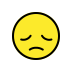Disappointed face transparent PNG