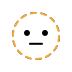 Dotted line face transparent PNG
