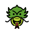 Dragon face transparent PNG