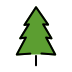 Evergreen tree transparent PNG