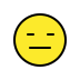 Expressionless face transparent PNG