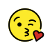 Face blowing a kiss transparent PNG