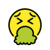 Face vomiting transparent PNG