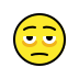 Face with bags under eyes transparent PNG
