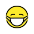 Face with medical mask transparent PNG