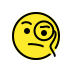 Face with monocle transparent PNG