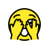 Face with peeking eye transparent PNG