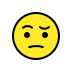 Face with raised eyebrow transparent PNG