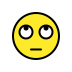 Face with rolling eyes transparent PNG
