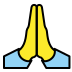 Folded hands transparent PNG