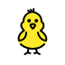 Front-facing baby chick transparent PNG