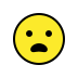 Frowning face with open mouth transparent PNG