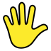 Hand with fingers splayed transparent PNG