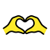 Heart hands transparent PNG