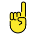 Index pointing up transparent PNG