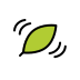 Leaf fluttering in wind transparent PNG