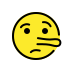 Lying face transparent PNG