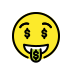Money-mouth face transparent PNG