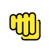 Oncoming fist transparent PNG