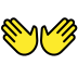 Open hands transparent PNG