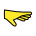 Palm down hand transparent PNG