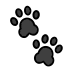 Paw prints transparent PNG