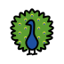 Peacock transparent PNG