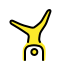 Person cartwheeling transparent PNG
