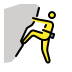 Person climbing transparent PNG icon