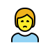 Person frowning transparent PNG
