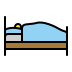 Person in bed transparent PNG
