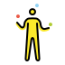 Person juggling transparent PNG