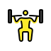 Person lifting weights transparent PNG