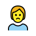 Person pouting transparent PNG