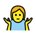 Person shrugging transparent PNG