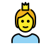 Person with crown transparent PNG