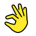 Pinching hand transparent PNG